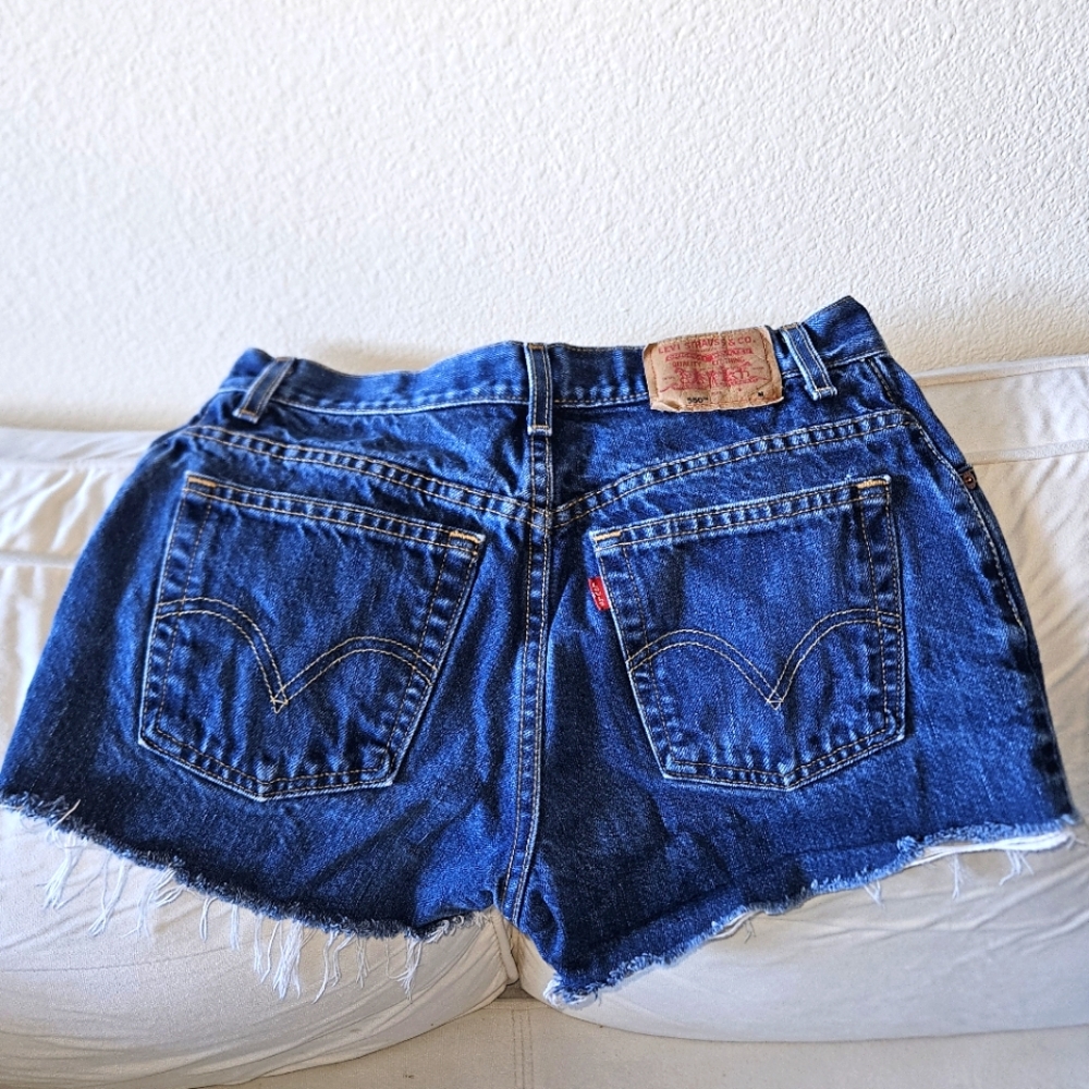 Levis 550 Denim Blue Women's Shorts